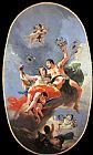 Giovanni Battista Tiepolo Famous Paintings - The Triumph of Zephyr and Flora